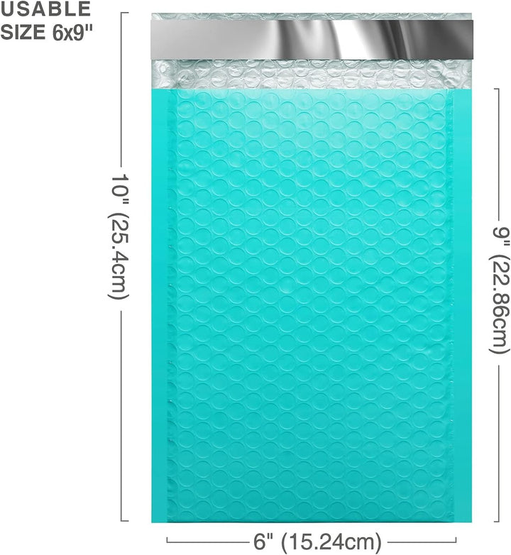 Switory 50 Stück A5 15,3 cm x 26,9 cm Blasenumschläge Poly Bubble Mailer Gepolsterte Umschläge Bubbl