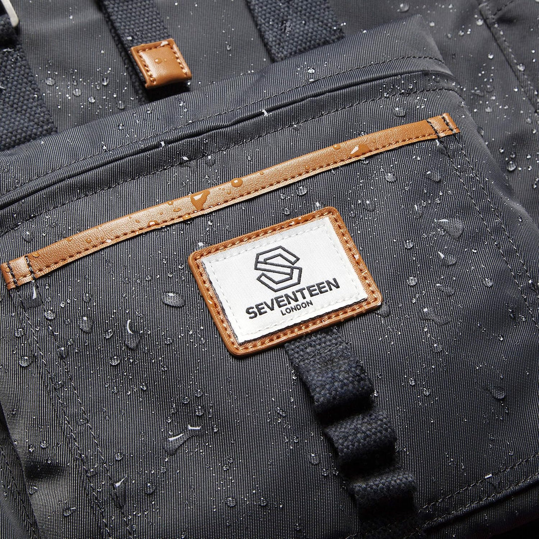 SEVENTEEN LONDON – Moderner und stilvoller ‘Canary Wharf’ Rucksack mit einem klassischen gefalteten