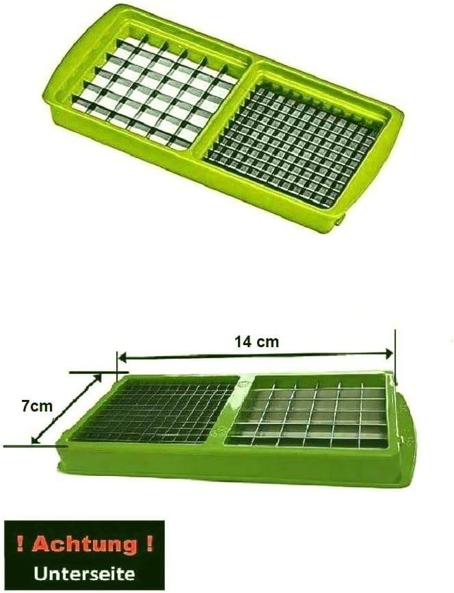 Einstaz Ersatzteil 5x5 u. 10x10mm für Nicer Dicer Smart Achtung Masse beachten vor dem Kauf Grün