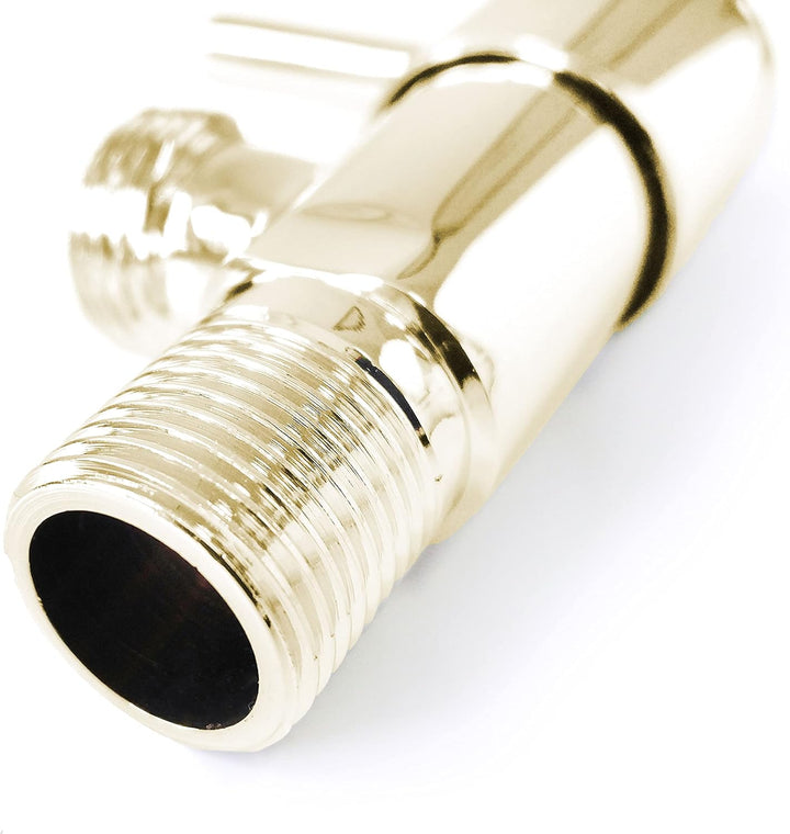 Chrom-Gold-Stopp-Isolationsventil für Dusche, Ein-/Aus-Muslimischer Shattaf plattierter Wasserhahn,