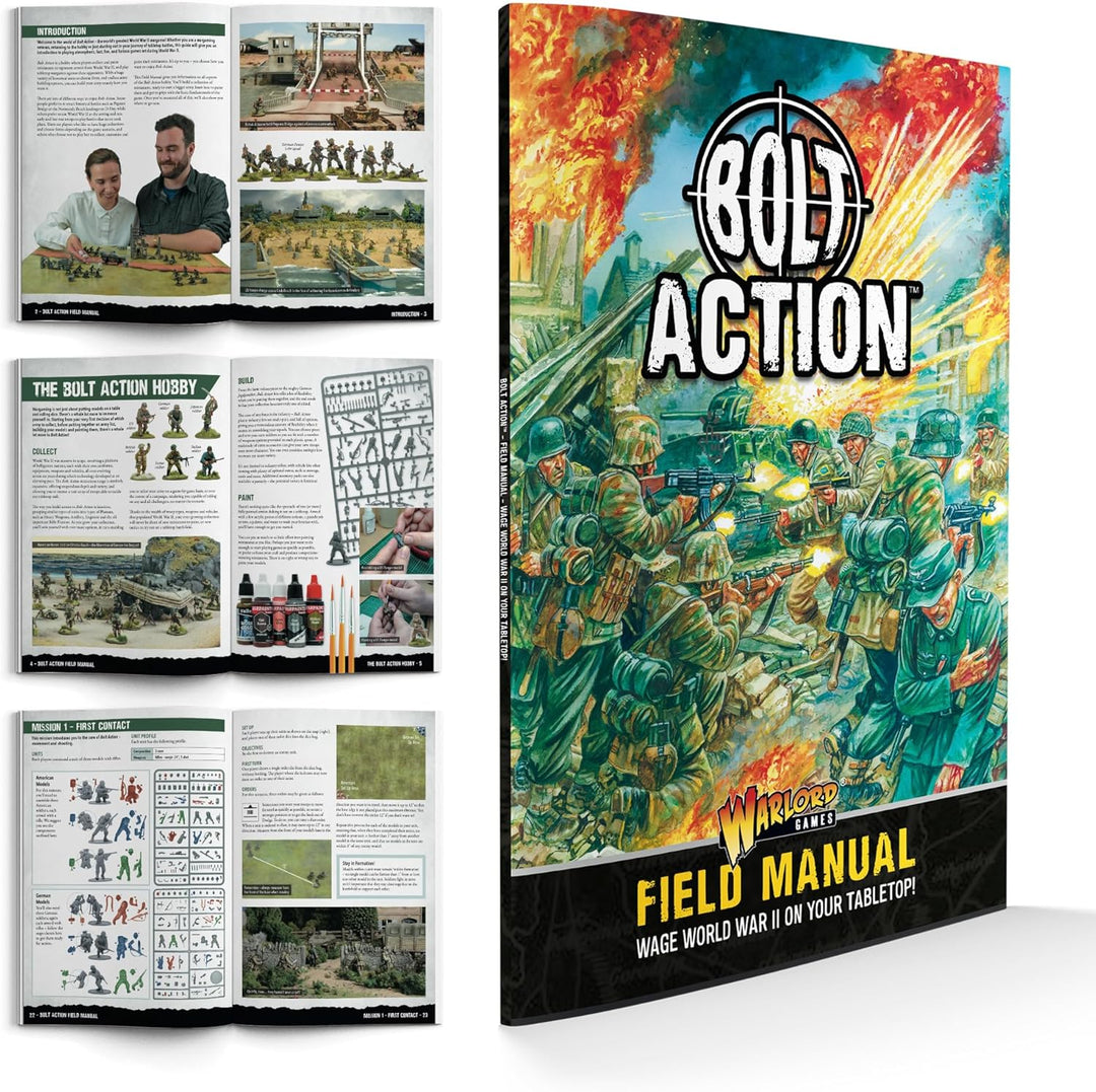 Bolt Action Starter Set - 28 mm Strategiespiel 28 mm für 2 oder mehr Spieler mit Miniaturen Warlord