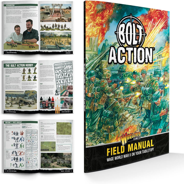 Bolt Action Starter Set - 28 mm Strategiespiel 28 mm für 2 oder mehr Spieler mit Miniaturen Warlord