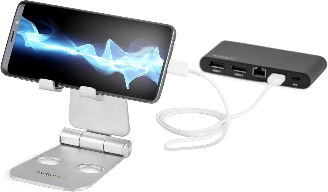 StarTech.com Handy und Tablet Ständer - Faltbarer Universalhalter für Smartphones und Tablets (4 bis