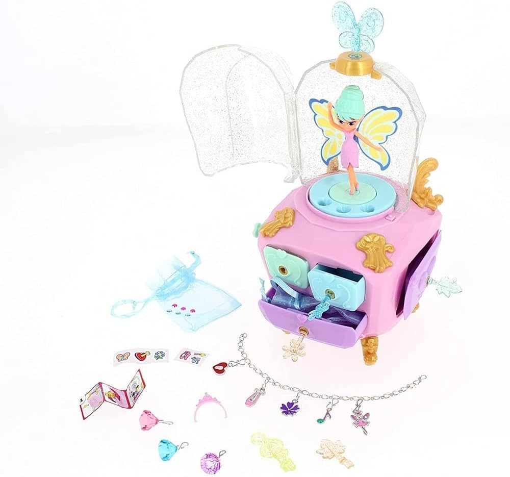 Funlockets 539 S21200 EA Secret Magic Fairy Jewellery Box, Pink
