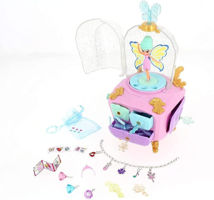 Funlockets 539 S21200 EA Secret Magic Fairy Jewellery Box, Pink