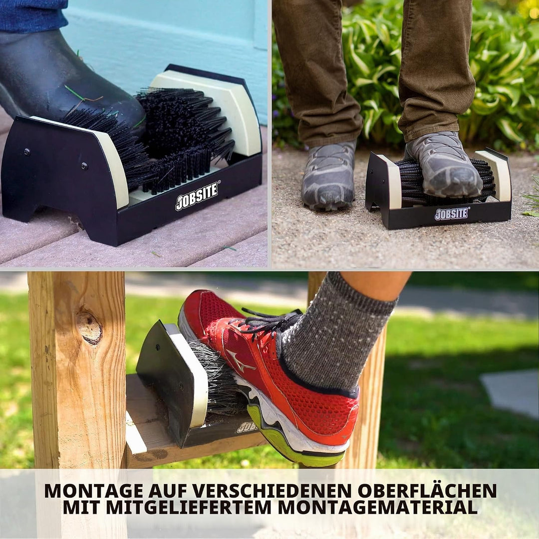 JobSite The Original Boot Scrubber - Die Original All-in-1 Allwetter Stiefel- Schuhputz- Reinigungs-