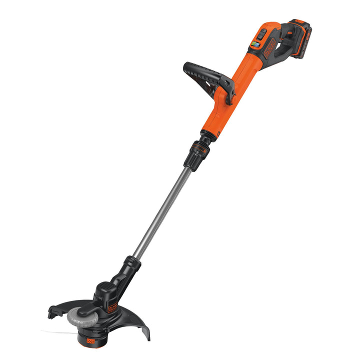 Black+Decker Akku-Rasentrimmer (18V 2,0Ah, 28 cm Schnittbreite, automatische Fadenverlängerung (AFS)