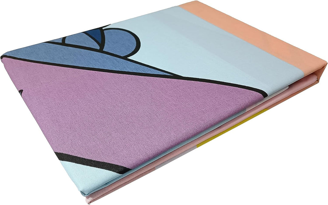 Stitch, Bettlaken für Einzelbett, Spannbettlaken, Kissenbezug, Blau, Disney, 100% Baumwolle, offizie