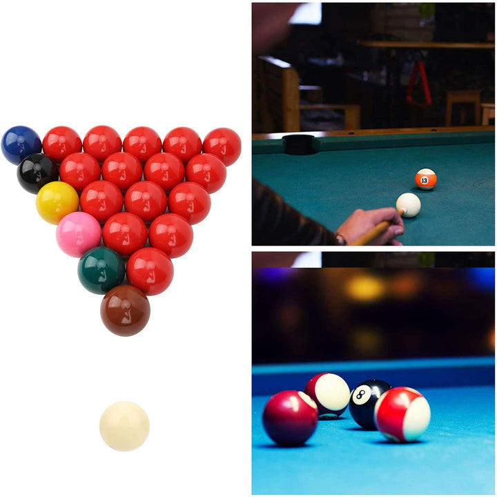 Snooker Kugeln Set, 22 Stück 52,5 mm/2,1 Zoll Harz Snooker Balls Set für Britisches Billard Turniere