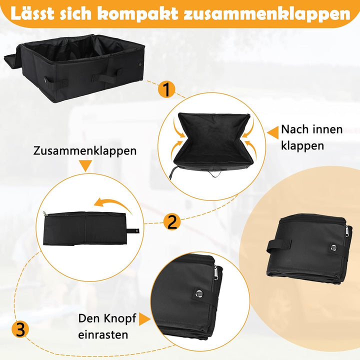 SZEE Reise Katzenklo mit 3 Stück Beutel, Faltbare Katzentoilette Tragbare für Kleine Katzen bis 5 kg