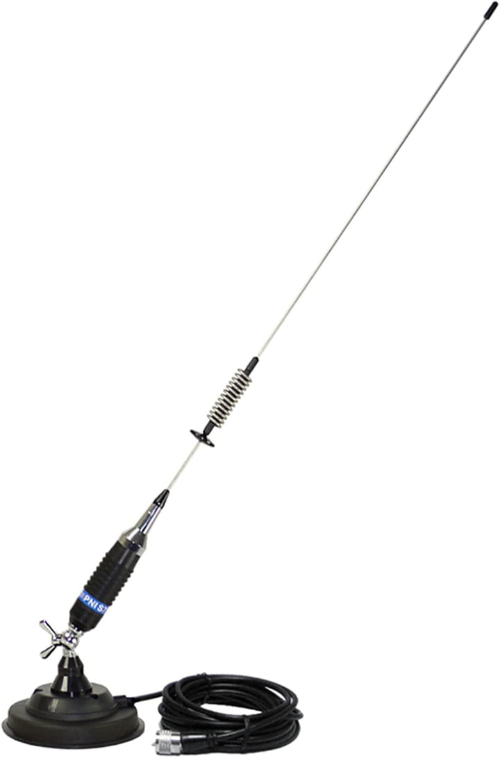 Kit tragbarer CB-Radiosender PNI Escort HP 82, Multistandard, 4 W, 12 V, AM-FM und CB-Antenne PNI S7