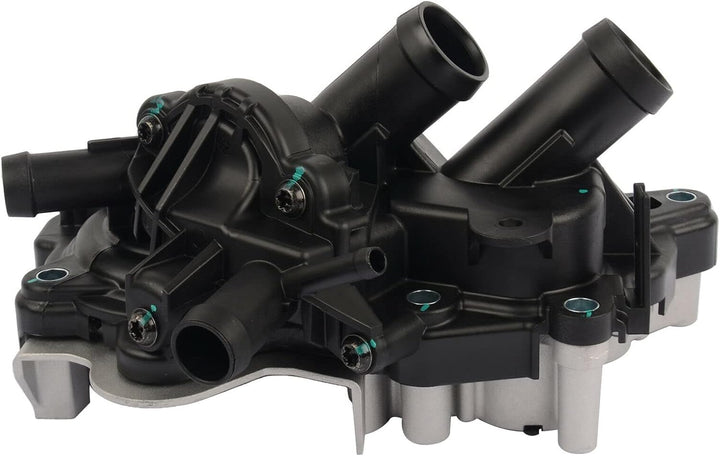 Flynsu 5 Röhren Kühlmittelpumpe Wasserpumpengehäuse Baugruppe Thermostat 04E121121E 04E121042A 04E12