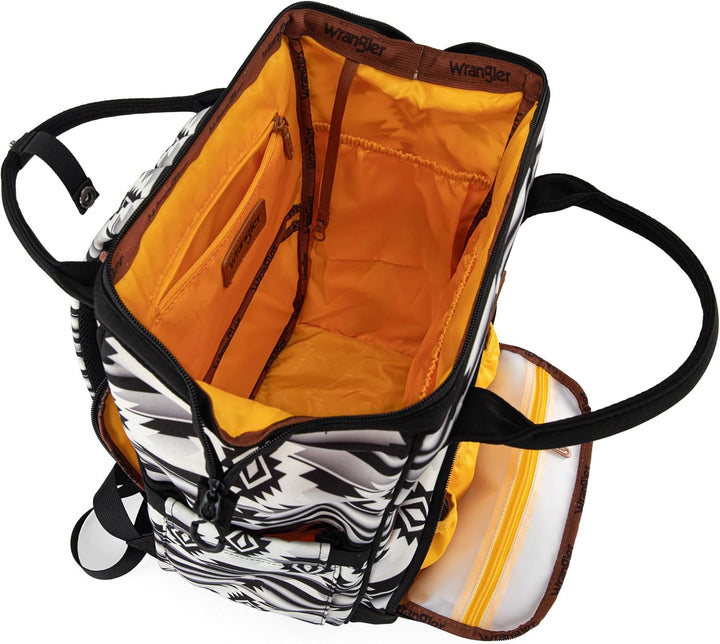 Montana West Wrangler Wickeltasche, Rucksack, Aztekenmuster, Reiserucksack, Geldbörsen, Western-Mult