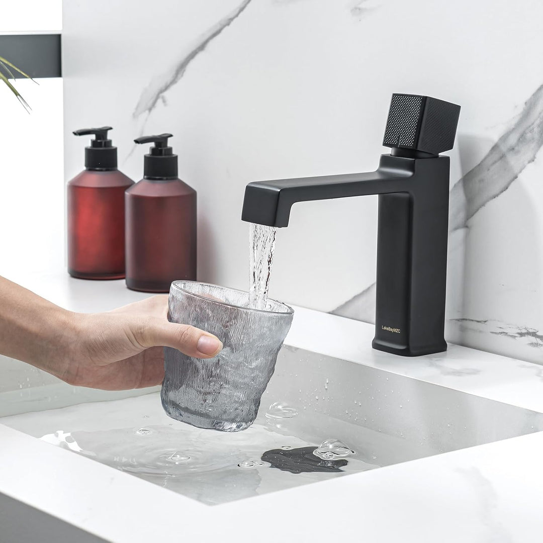 Wasserhahn Bad,Wasserfall Waschtischarmatur Bad für Waschbecken,Einhebelmischbatterie Waschbecken mi