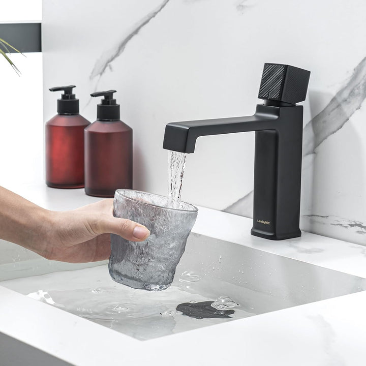 Wasserhahn Bad,Wasserfall Waschtischarmatur Bad für Waschbecken,Einhebelmischbatterie Waschbecken mi