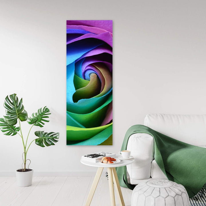 Feeby Bilder abstrakt 30x90 cm 1 Teilig Wohnzimmer Schlafzimmer Büro Flur Küche Wandbilder Leinwandb