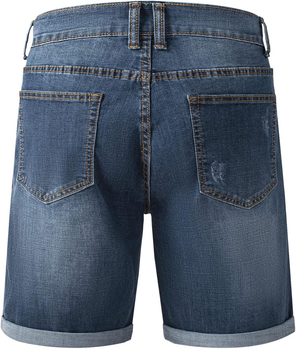 Meilicloth Jeans Shorts Kurze Herren Shorts Sommer Denim Western Casual C Blau XXS, C Blau XXS