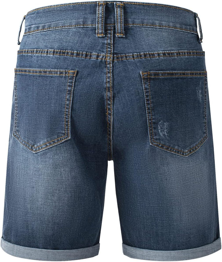 Meilicloth Jeans Shorts Kurze Herren Shorts Sommer Denim Western Casual C Blau XXS, C Blau XXS