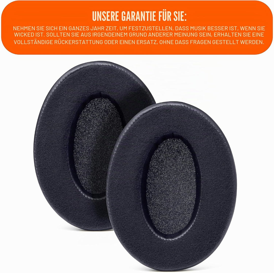 WC PadZ Velour – Ultimativen Ohrpolster von Wicked Cushions – Kompatibel mit Audio Technica, HyperX,