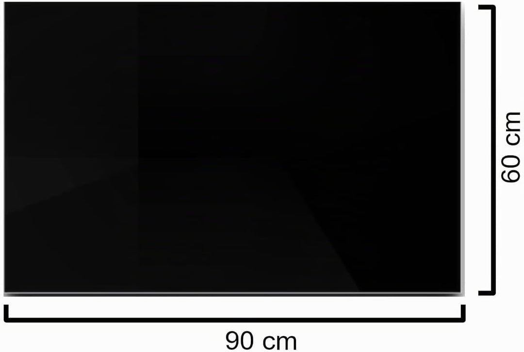Euro Tische Glasplatte für Kaminofen und Tischplatte in 90x60cm Facettenschliff, Schutzplatte mit 6m