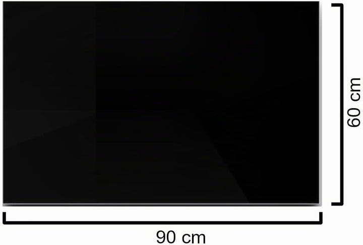 Euro Tische Glasplatte für Kaminofen und Tischplatte in 90x60cm Facettenschliff, Schutzplatte mit 6m