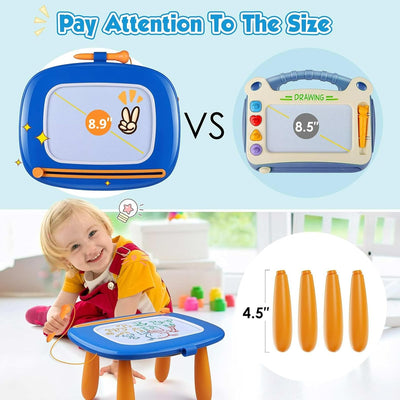Smasiagon Magnetische Maltafel Zaubertafel für Kinder, Bunte Löschbare Magnettafel Zeichentafel mit