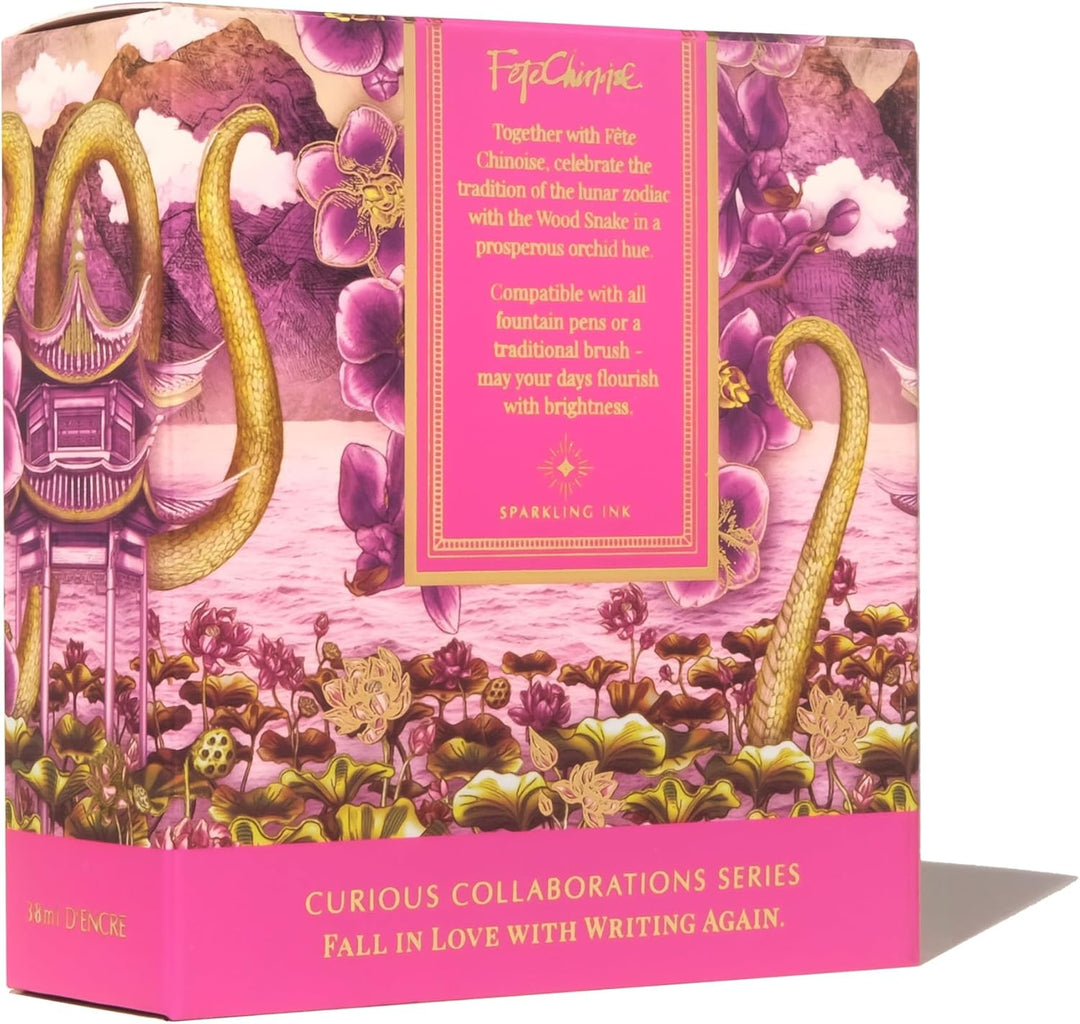 Ferris Wheel Press Ink, Everyday Ink Collection, Serpentine Blooms, Vibrant Orchid with duochrome Pi