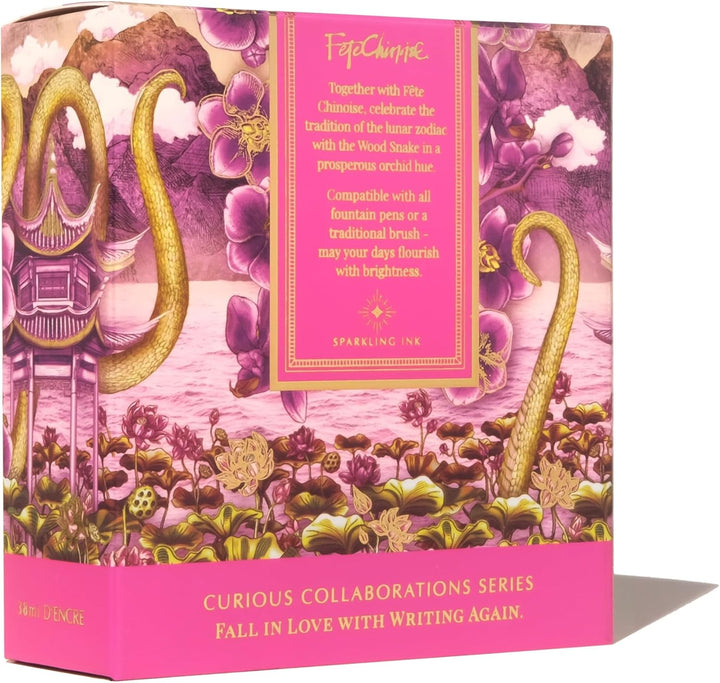 Ferris Wheel Press Ink, Everyday Ink Collection, Serpentine Blooms, Vibrant Orchid with duochrome Pi