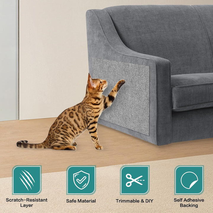 Kratzteppich selbstklebend Kratzmatte Katze Sofa Kratzbretter Katze Wand Kratzbrett Katzen Katzenwan