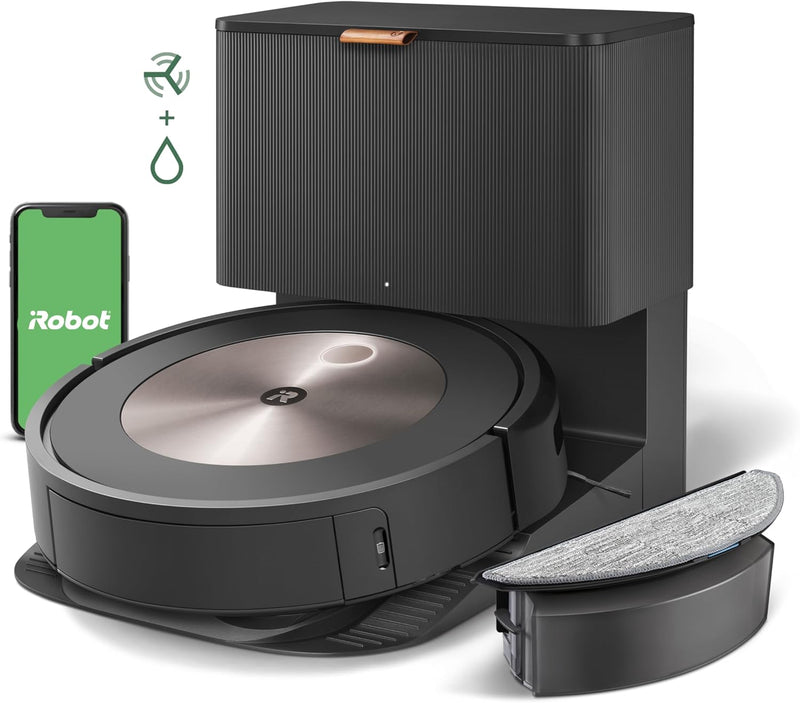 iRobot Roomba Combo j5+ (j5576) Saug- und Wischroboter, autom. Absaugstation, Kartierung, PrecisionV