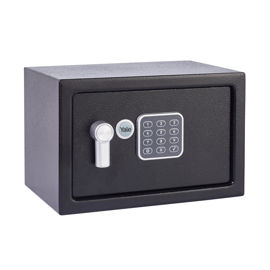Yale Elektronischer Tresor mit Alarm - Klein - YEC/200/DB2 - Standardsicherheit - Schwarz Small New