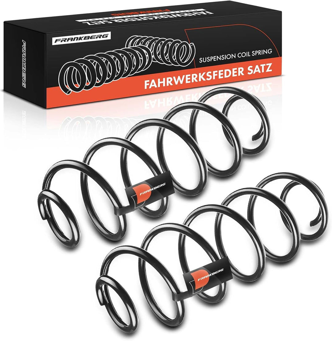 Frankberg 2x Federn Fahrwerksfeder Hinterachse Kompatibel mit 207 WA WC 1.4L 1.6L 2006-2015 Replace#