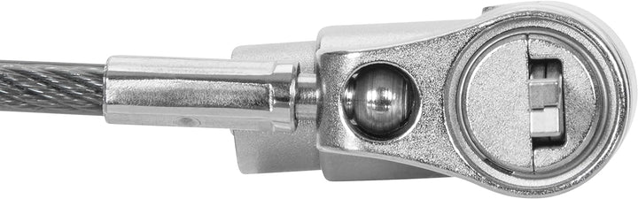 Targus ASP95GL DEFCON Ultimate Universal-Kabelschloss mit Schlüssel und anpassbarem Schlosskopf