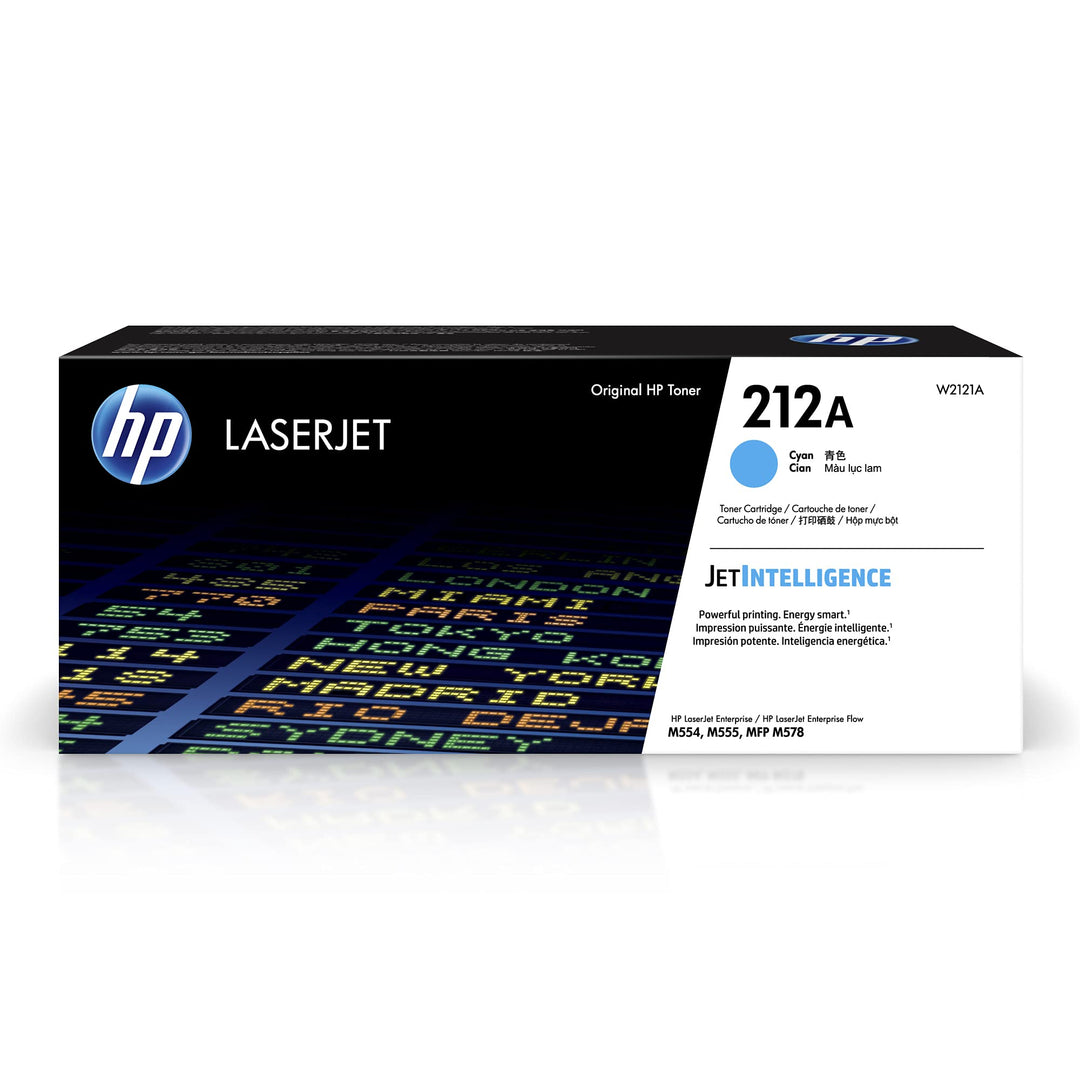 HP 212A (W2121A) Cyan Original Toner für HP Color LaserJet Enterprise M554, M555, M578 Standard Cyan