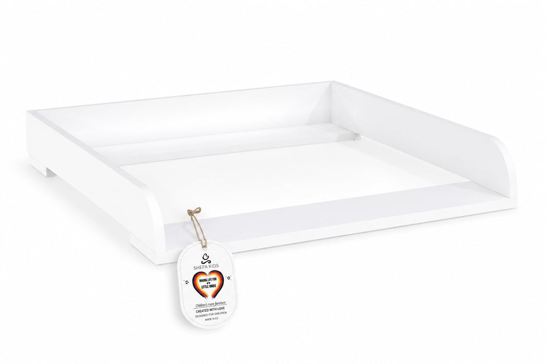 Shefa Kids Wickelaufsatz 800 - Universeller Wickeltischaufsatz für Ikea Kommoden MALM, HEMNES und NO