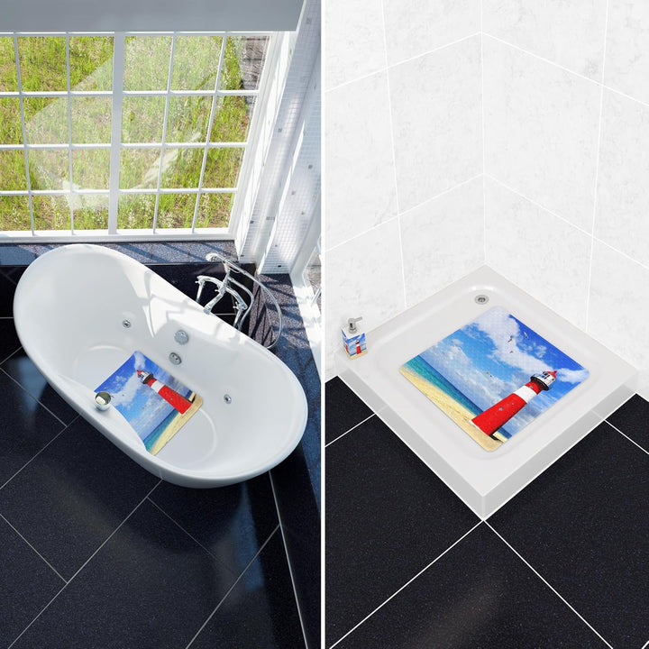 Sanilo Badematte 53 x 53 cm, rutschfeste Duschmatte für Dusche und Badewanne, Antirutschmatte maschi