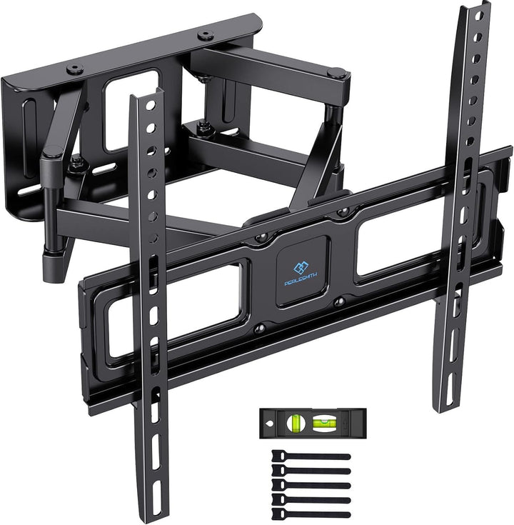 PERLESMITH TV Wandhalterung, Schwenkbare Neigbare TV Halterung für 26-65 Zoll Flach & Curved Fernseh