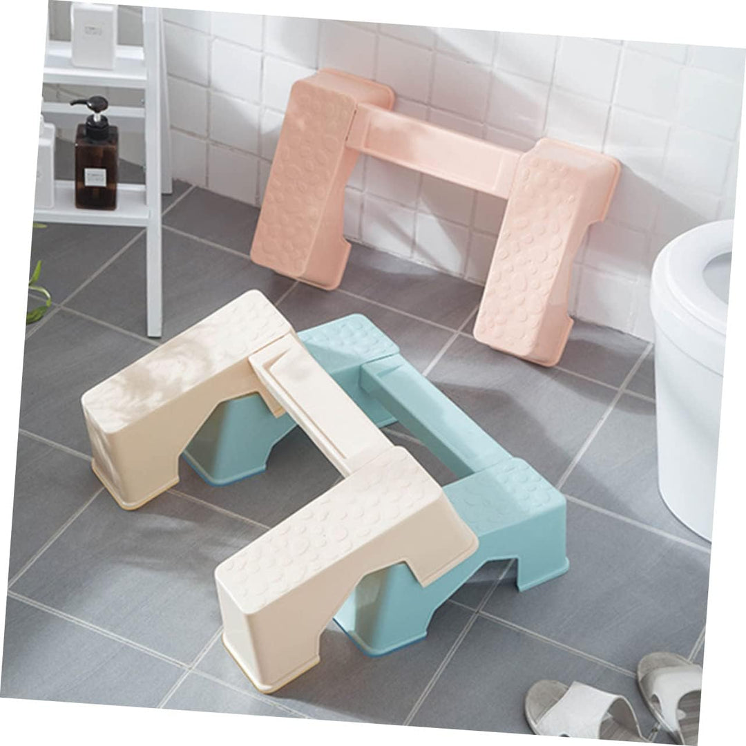 BESTonZON 1 X Toilettenhocker Fusshocker Fusshocker Tritthocker Für Kinder Toiletten Hockhocker Weis