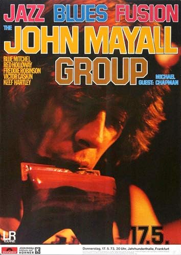 John Mayall - Jazz Blues Fusion, 1973 » Konzertplakat/Premium Poster | Live Konzert Veranstaltung |