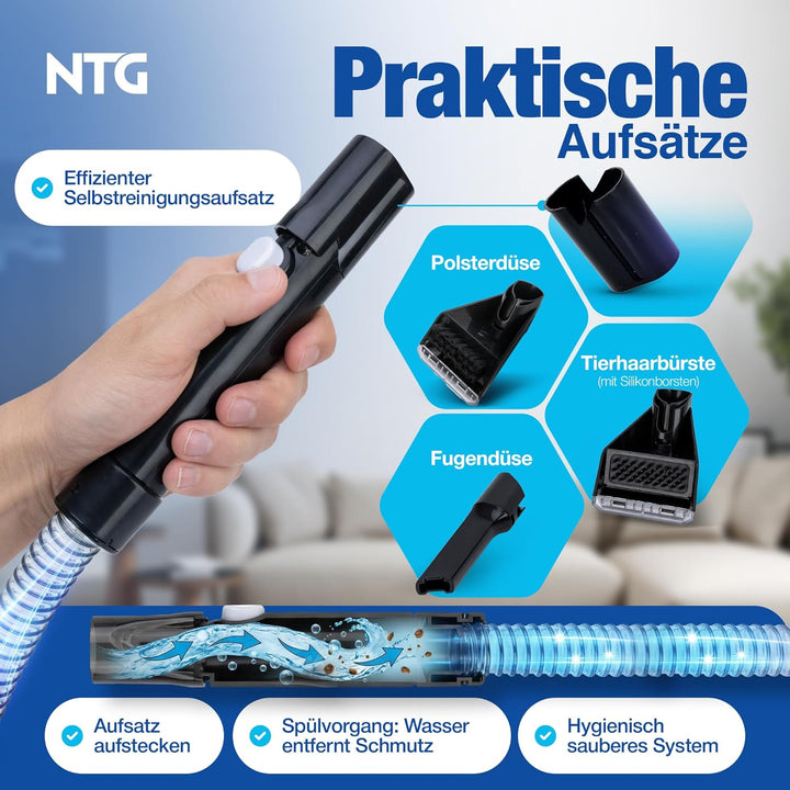 Polsterreiniger Gerät 550W | Kompakter Teppichreiniger & Waschsauger | Tragbarer Nass- & Trockensaug