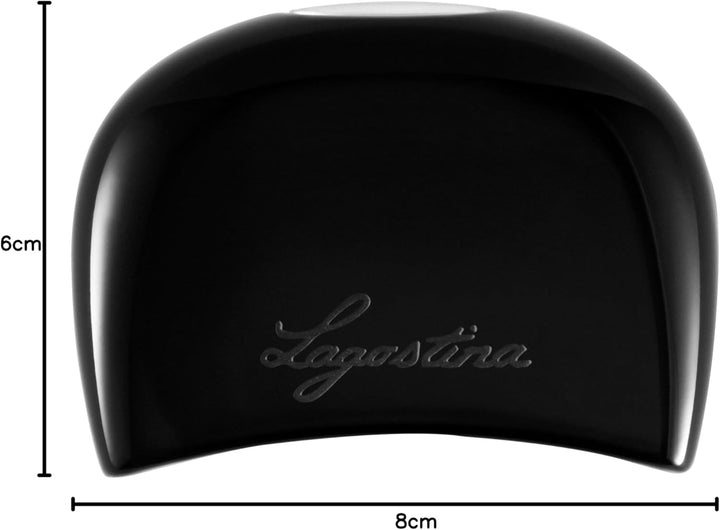 Lagostina, Schwarz Abnehmbarer Griff Salvaspazio, Edelstahl, Schwarz