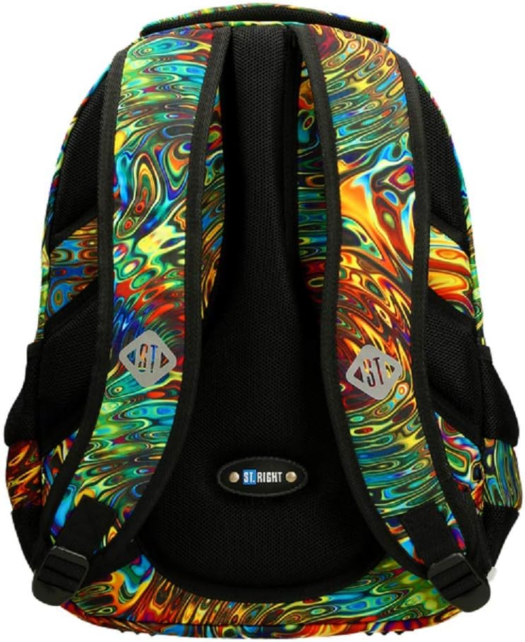 Abstraction Grosser Rucksack 43 x 32 x 23 cm für die Grundschule, mittelgross, für Jungen und Mädche