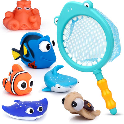 Anzmtosn Schwimmen Babys Badezeit Fisch Spielzeug Glücklich Unterwasser Geschichte Wasser Spritzen S