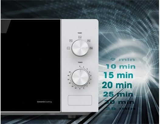 Hisense Mikrowelle H20MOWP1 Weiss 20 Liter 700 Watt Glasdrehteller Auftaufunktion
