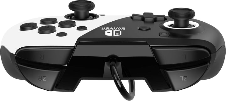 PDP Gaming Faceoff Deluxe+ verkabelt Switch Pro Controller - Schwarz and weiss - Offiziell Lizenzier