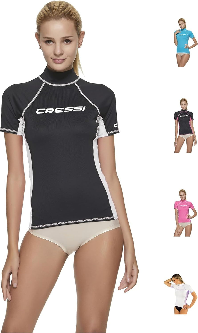 cressi Lady Rash Guard – Schützender Rashguard Damen Kurze oder Langen Ärmel für Sup und Wassersport