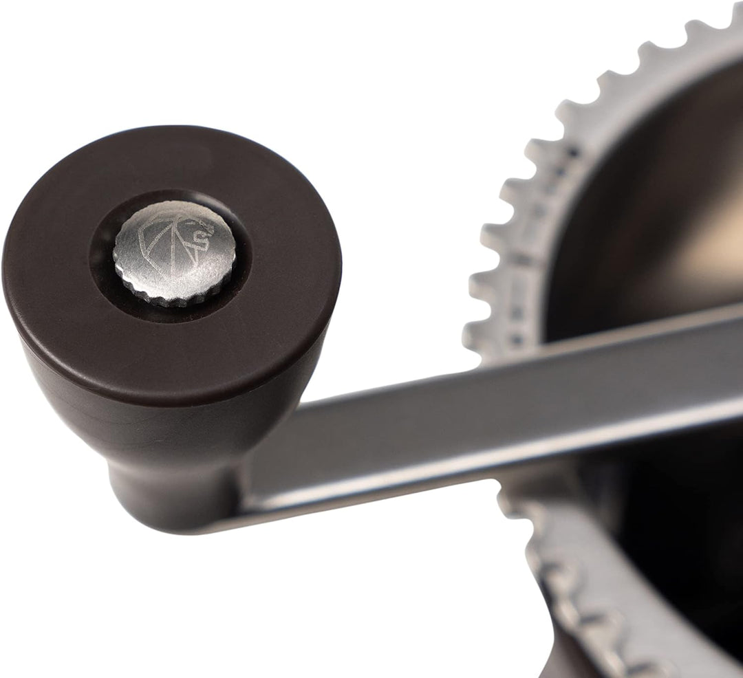 Peugeot Kaffeemühle Kronos 19 cm Schokolade I Hochwertige Kaffeemühle manuell aus robustem Edelstahl