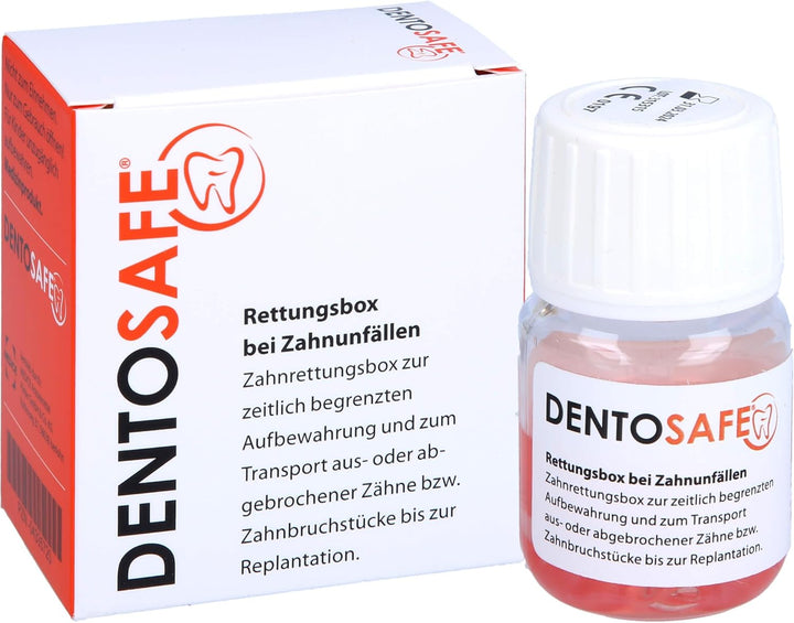 DENTOSAFE Zahnrettungsbox zur Aufbewahrung des Zahnes oder von Zahnbruchstücken - Zahn retten statt