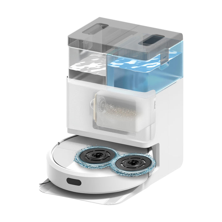 iRobot Roomba Plus 405 Combo Robot + AutoWash Dock Saugroboter mit Wischfunktion - Clearview LiDAR -