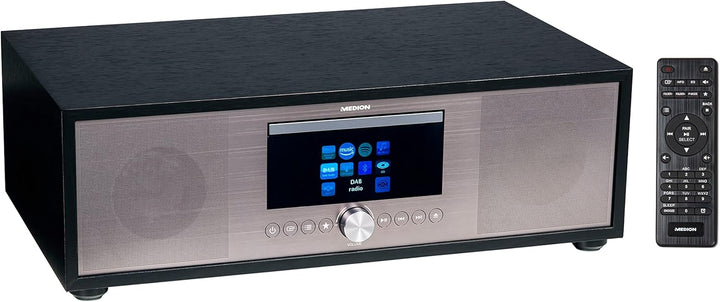 MEDION P66024 All in One Audio System (Internet, DAB+, PLL-UKW Radio, CD/MP3-Player, Bluetooth 5.0,